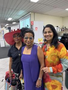 Saji Weerasinghe, Rajini Amalan and Shanthi Dushi dressed up for the party!