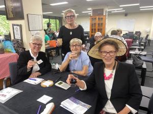 Libby Tonkin, Rosemary Rolston, Inge Radonic-Errath and Jacky Gruszka at the bridge table. 